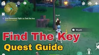 Lost Key | Use Elemental Sight to find the key | Genshin Impact