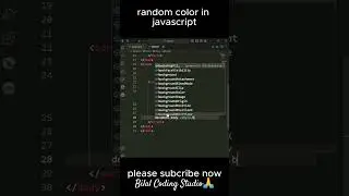how to create a random color generator in JavaScript #coding #programming #css #html #programming