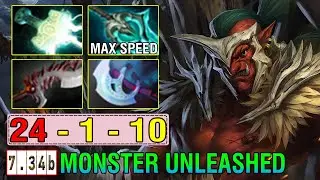 CRAZY ATTACK SPEED [Troll Warlord] Carry With Disperser + Mjollnir Build Unstoppable Beast Dota2