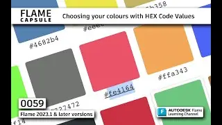 Flame Capsule 059 - Choosing your colours with HEX Code Values - Flame 2023.1