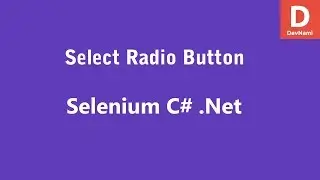 Selenium C# Select Radio Button