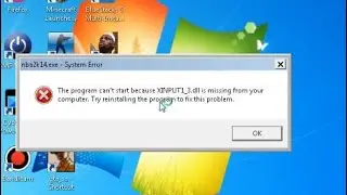 nba2k14.exe - System Error  |  XINPUT_3.dll is missing from your computer VERY EASY FIX!! 2021