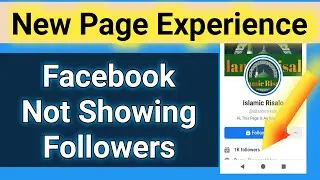 New Page Experience Facebook Not Showing Followers || Followers & follow button not showing on page