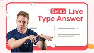 [1 Minute] How To Set Up An Interactive Type Answer Presentation | AhaSlides