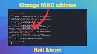 How to Change MAC ADDRESS in Kali Linux