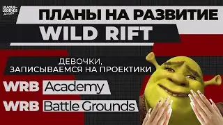 ПЛАНЫ НА РАЗВИТИЕ WILDRIFT - АКАДЕМИЯ И BATTLEGROUNDS/2 НОВЫХ ПРОЕКТА НА WRB #wildrift
