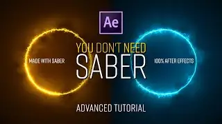 You DONT NEED the SABER Plugin | Advanced Glow Effect Tutorial in After Effects | No Plugins