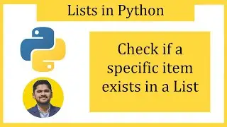 Check if a specific item exists in a Python List