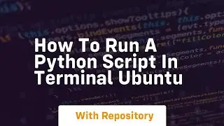 how to run a python script in terminal ubuntu