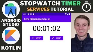 StopWatch Timer on Service Android Studio Kotlin Tutorial