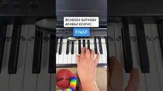 FNAF Piano Tutorial 🙀🙀🙀 #shorts #piano #fnaf