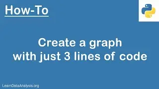 Python Tutorial | Create a graph with just 3 lines of code