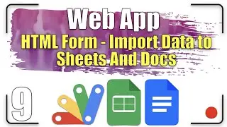 Multi-page Web App | HTML Form - Import data to Sheets and Docs 09