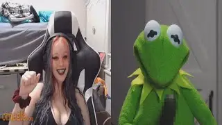 Kermit tries using pick up lines on Omegle