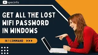 Find lost wifi password in Windows | CMD | password history