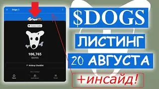 DOGS ЛИСТИНГ 20 АВГУСТА ИНСАЙД СТИКЕРЫ