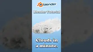 Create Clouds in 1 minute | Blender tutorial 