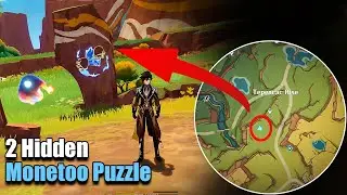 2 Monetoo Puzzle Near Teleport Point in Tepeacac Rise | Natlan | Genshin Impact 5.0