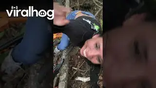 Woman Falls Off Mountain Bike || ViralHog