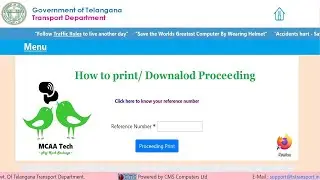 How to download allotted special number proceedings in Telangana state for RC.