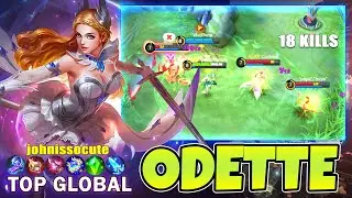 100% Deadly!! Ultimate Combo Damage! Top Global Odette Gameplay - Mobile Legends