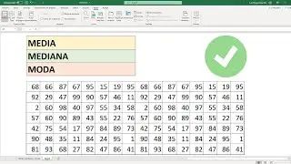 Como calcular media, mediana y moda en Excel