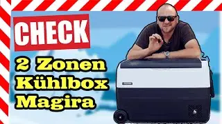 ✅ Kompressor Kühlbox Zwei Zonen 12V und 230V Test  Camping, Auto , Camper MAGIRA Arctic