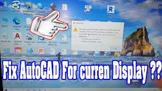Fix AutoCAD For Your Current Display Scale At 150% #AutoCAD 2018 Error