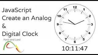 JavaScript  - Create an Analogue and Digital Clock using HTML, CSS & JavaScript