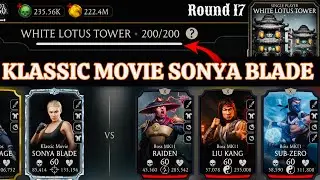 White Lotus Tower Boss Battle 200 & 170, 190 Fight + Reward MK Mobile | KM Sonya Blade