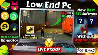 2GB RAM MAI FREE FIRE RECORD | NEW SCREEN RECORDER FOR LOW END PC | DUAL CORE PC MAI RECORDING