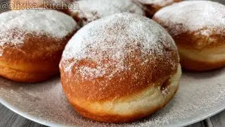 БЕРЛИНЕРЫ с варёной сгущёнкой - самые вкусные пончики с начинкой!
