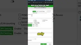 Best Practices for DMZ Configuration