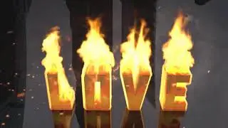 Cinema 4D Animation  - Fire Intro using TurbulenceFD