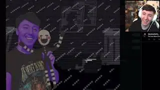 Someone sent Dawko my edit of him as William Afton for meme review