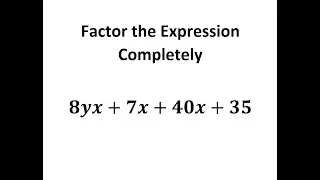 Factor by Grouping