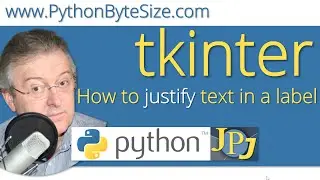 How to justify text in a Python tkinter label