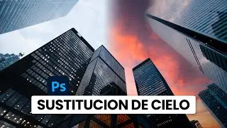 😲Cómo CAMBIAR EL CIELO de tus Fotografías en PHOTOSHOP con UN solo CLIC [Tutorial]