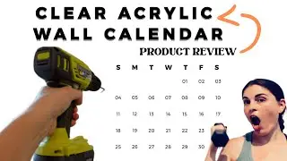 Organize Your Wellness Journey with a Clear Acrylic Wall Calendar! (Product Review)