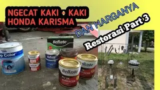 Cat blok mesin, shock depan, arm dan footstep honda karisma