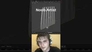 Noob vs Pro artist: creating a curtain #blendertutorial #blender #blendercommunity #blender3d #b3d