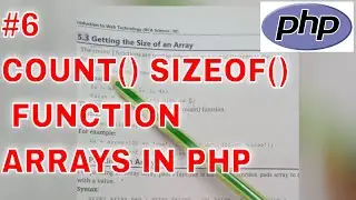 Count() function in php|| ARRAYS IN PHP || PHP