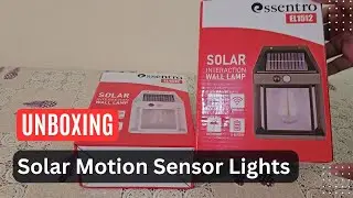 Solar LED Wall Lights - Wireless & Automatic Outdoor Solar Wall Lantern with Motion Sensor