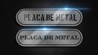 COMO FAZER EFEITO PLAQUINHA DE METAL NO 