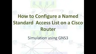 How to configure a Named Standard Access List on a Cisco Router