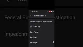How to scroll through what you are and are NOT interested in using The Google app