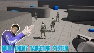Unreal Engine - Multi Enemy Lock on Targeting System, Fixed Camera
