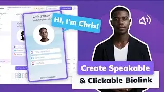 Link-in-bio🔗 How to Create a Speakable & Clickable Bio Link? 