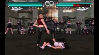 Tekken Tag Nina destroyed Jun