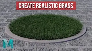 Maya + V-Ray 5 | Create realistic Grass using Vray fur in Maya